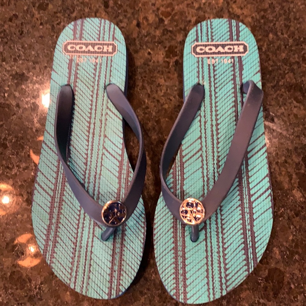 Coach flip flops